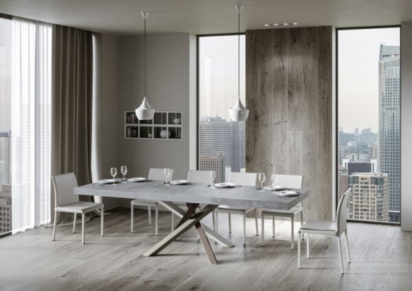 Tavolo allungabile 90x130/234 cm Volantis Premium telaio gambe 4 colori (C)