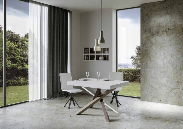Tavolo allungabile 90x140/244 cm Volantis Premium telaio gambe 4 colori (C)