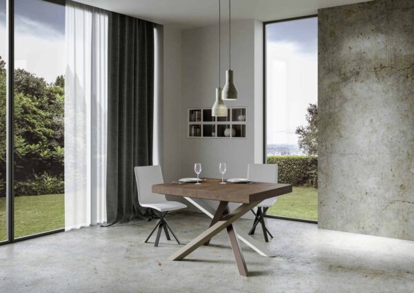 Tavolo allungabile 90x140/244 cm Volantis Premium telaio gambe 4 colori (C)