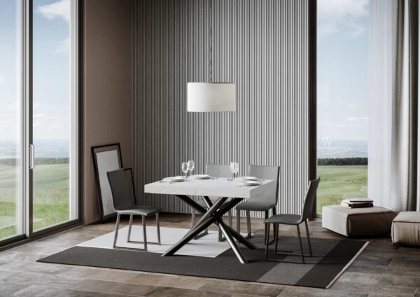 Tavolo allungabile 90x140/244 cm Famas Premium telaio Antracite