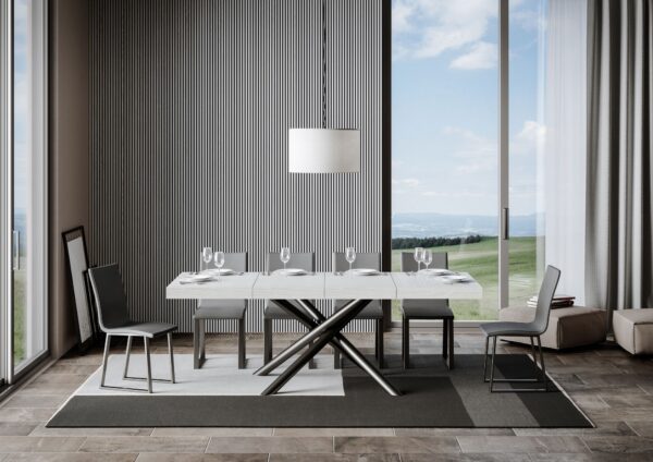 Tavolo allungabile 90x140/244 cm Famas Premium telaio Antracite