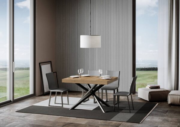 Tavolo allungabile 90x140/244 cm Famas Premium telaio Antracite