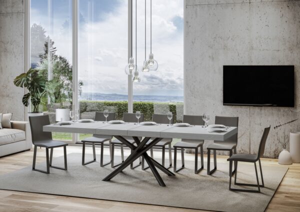 Tavolo allungabile 90x180/284 cm Famas Premium telaio Antracite