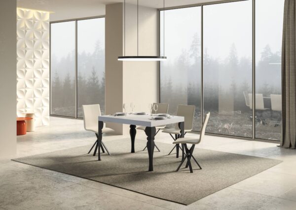 Tavolo allungabile 90x140/244 cm Paxon Premium telaio Antracite