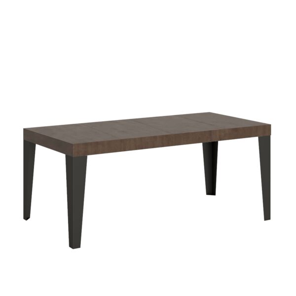 Tavolo allungabile 90x90/246 cm Flame Premium telaio Antracite