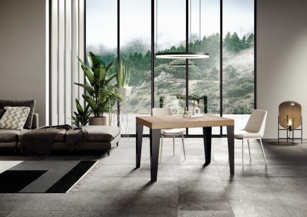 Tavolo allungabile 90x120/224 cm Flame Premium telaio Antracite