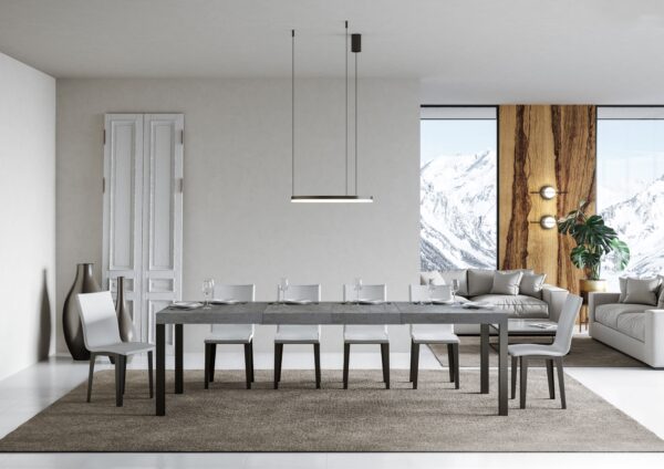 Tavolo allungabile 90x140/244 cm Everyday Premium telaio Antracite