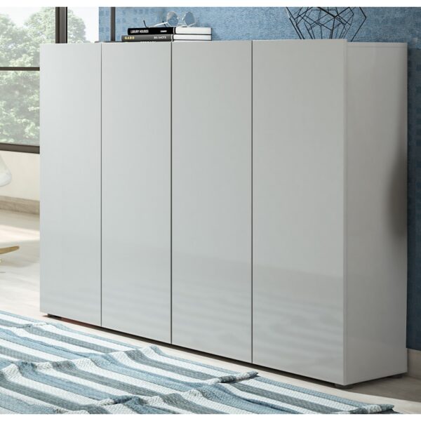 Scarpiera a 4 ante con 5+5 ripiani MISTER made in Italy