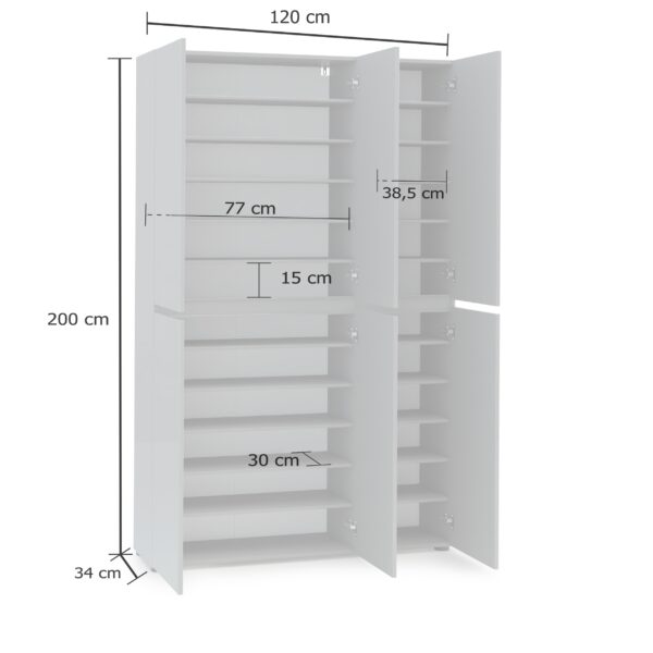 Scarpiera a 6 ante XL MISTER made in Italy