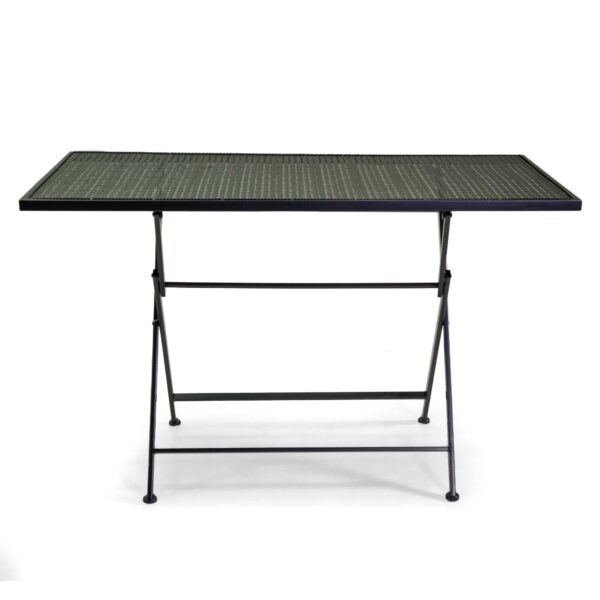 Tavolo metallo Leila antracite rettangolare cm 120x60h75