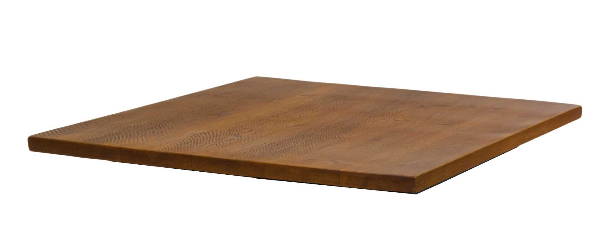Top tavolo Bristol legno naturale quadro cm 80x80X3