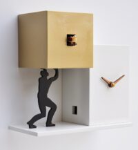 Orologio da parete a cucù Silhouette IL LADRO made in Italy