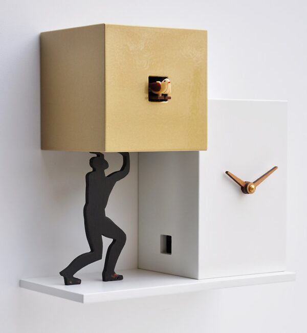 Orologio da parete a cucù Silhouette IL LADRO made in Italy