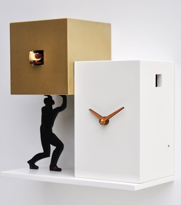Orologio da parete a cucù Silhouette IL LADRO made in Italy
