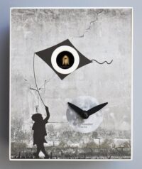 Orologio da parete a cucù Who did it _ Banksy Made in Italy
