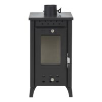 Stufa A Legna Matilde Nera potenza 7,7 Kw L33xp38,5xh74