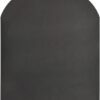 Pedana salvapavimento per stufe a legna e pellet in acciaio 90x80