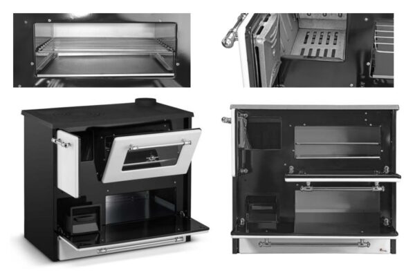 Cucina A Legna Stufa 9 Kw Cappuccino Beatrice L87xP51xH79 Ecodesign