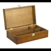 Cassetta portabottiglie noce chiaro 2 posti cm 36x21h11