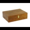 Cassetta portabottiglie noce chiaro 3 posti cm 36x27h11