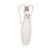 Angelo resina bianco con led e cuore cm 10x5h24