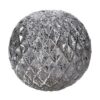Sfera vetro led argento cm ø15h14