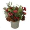 Pianta artificiale plastica rosso cm 18x18h28