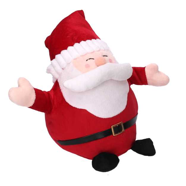 Fermaporta tessuto babbo natale rosso cm 24x14h21