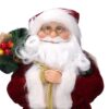 Babbo natale tessuto con lanterna rossocm 20x8h45