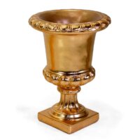 Portavaso resina oro cm ø46,5h63,5