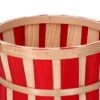 Cesta vimini 1-3 rosso tondo cm ø28h18