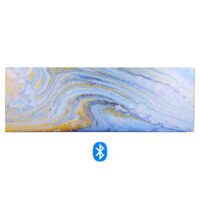 Quadro stampa bluetooth azzurro cm150x50x4