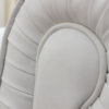 DIVANO 3 POSTI CHESTERFIELD IN ECOPELLE BIANCO - immagine 5