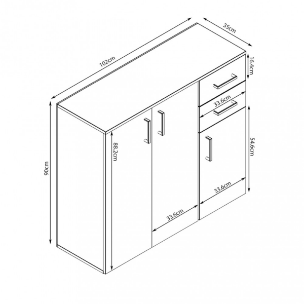 MOBILE FLEXI QUERCIA CHIARO - immagine 3