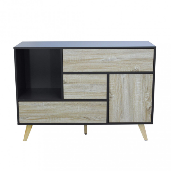 MOBILE EMORY GRIGIO E NATURALE - immagine 3