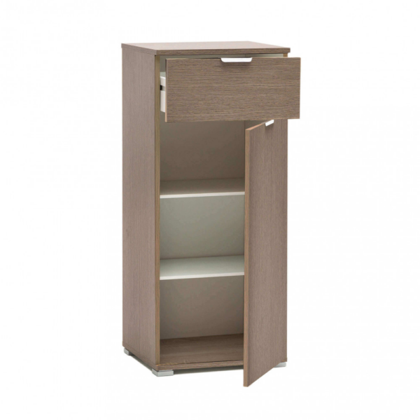 MOBILETTO CON 1 ANTA E 1 CASSETTO ROVERE GRIGIO - immagine 2