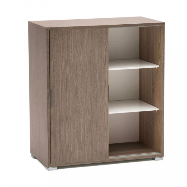 MOBILETTO 2 ANTE SCORREVOLI ROVERE GRIGIO - immagine 3