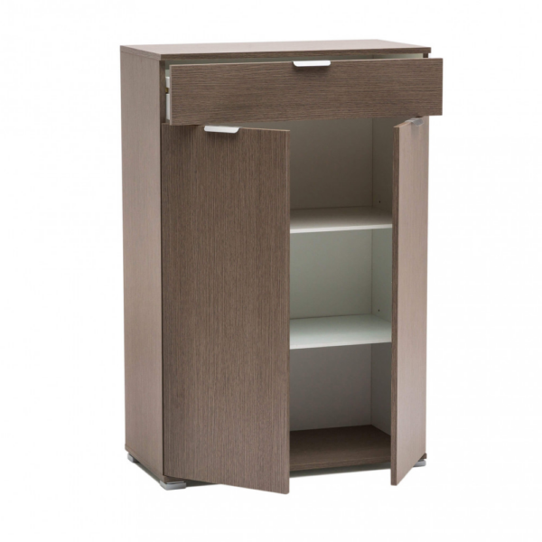 MOBILETTO CON 2 ANTA E 1 CASSETTO ROVERE GRIGIO - immagine 2
