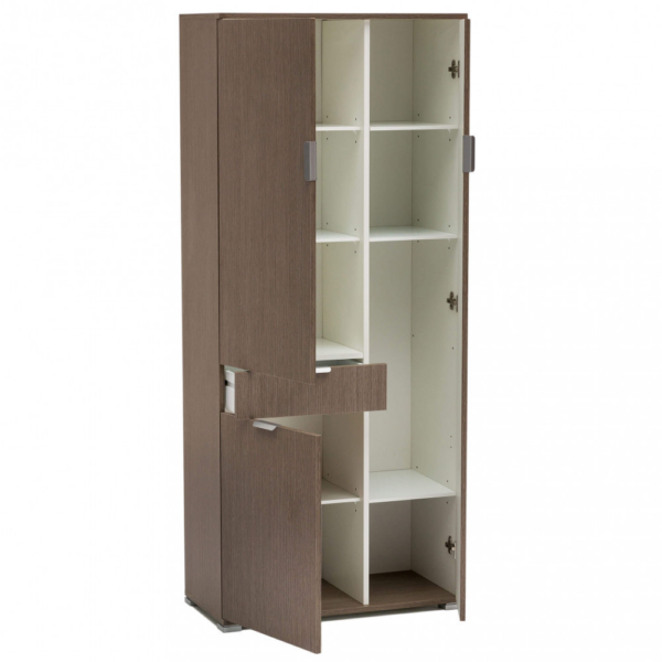 ARMADIO CON 3 ANTE E 1 CASSETTO ROVERE GRIGIO - immagine 2