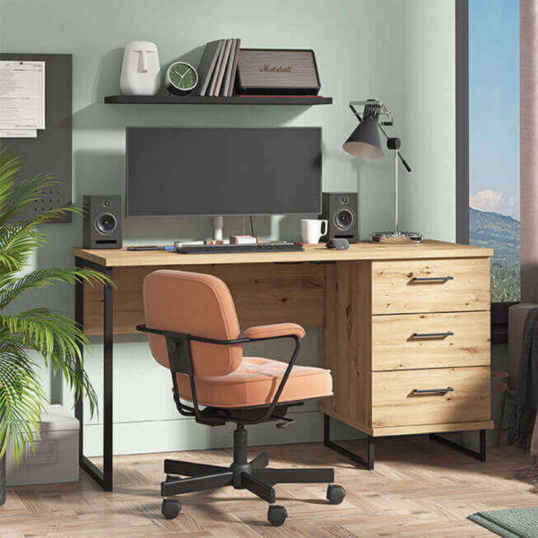 COMPUTER DESK SARDINIA ROVERE ARTIGIANO - immagine 8