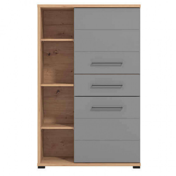 MOBILE LISABON ROVERE ARTIGIANO E GRIGIO GRAFITE - immagine 2