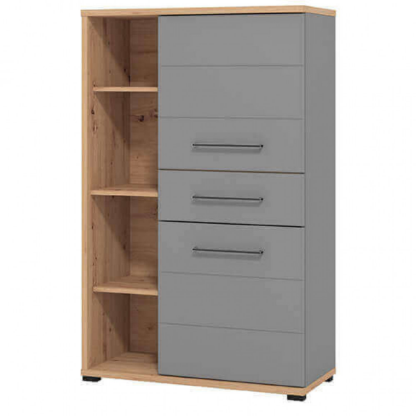 MOBILE LISABON ROVERE ARTIGIANO E GRIGIO GRAFITE - immagine 4