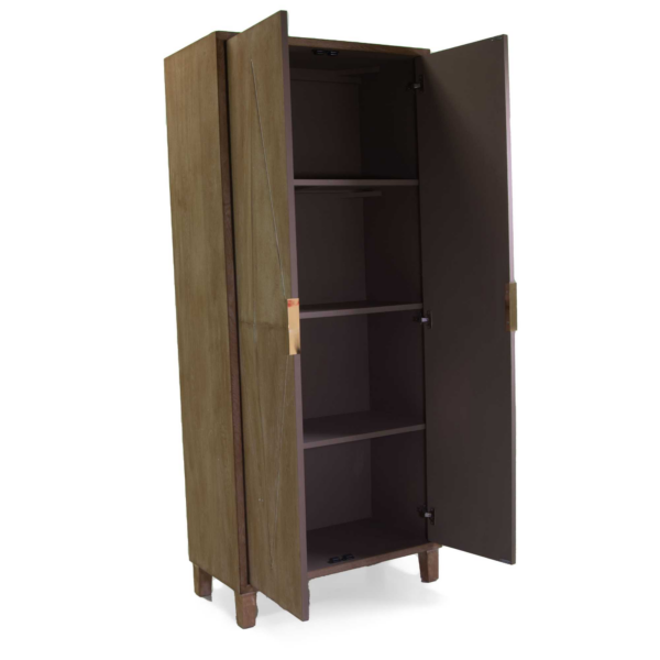 Mobile armadio legno Hakini 2 ante cm 80,5x40h185 - immagine 2