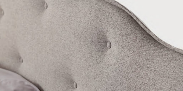 Letto matrimoniale Barbara con bottoni made in Italy - immagine 3