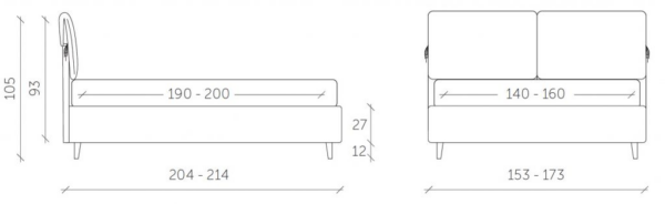 Letto matrimoniale Grazia made in Italy - immagine 4