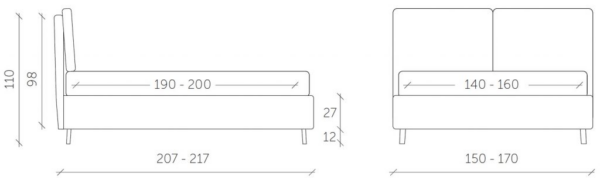 Letto matrimoniale Francesca made in Italy - immagine 6
