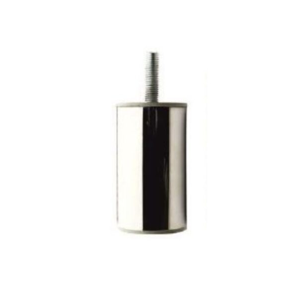 Piede in metallo cromato diametro 4,2 cm altezza 10 cm
