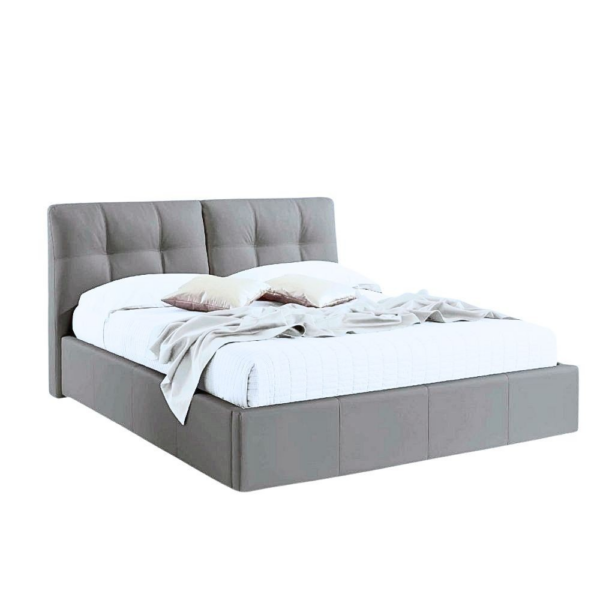 Letto matrimoniale con contenitore Melia grigio Soro 90 - immagine 2