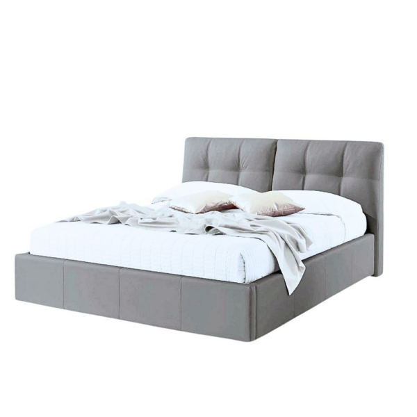 Letto matrimoniale con contenitore Melia grigio Soro 90 - immagine 3