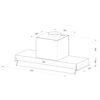 Cappa sottopensile Samet Kripto60 nero classe D